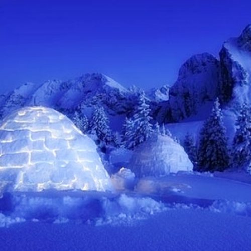 Construcción de iglus en Andorra